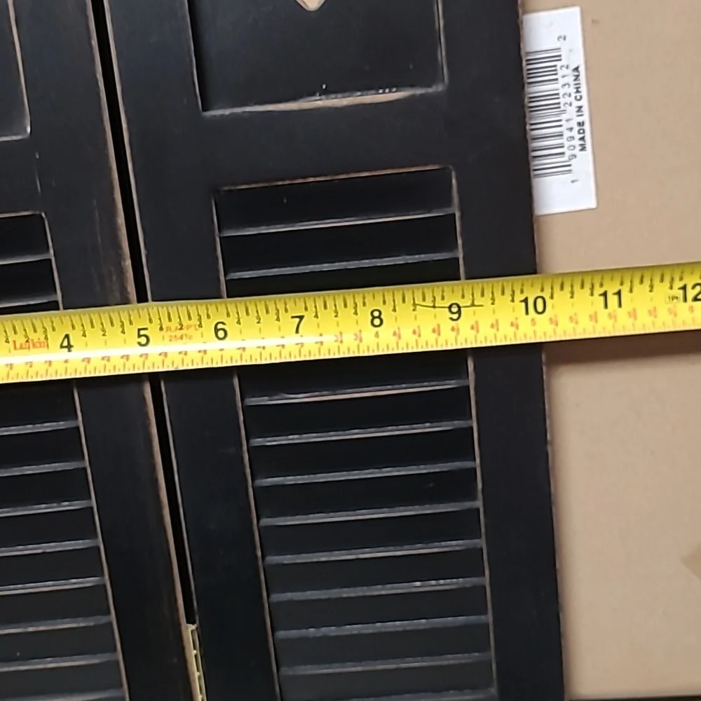 Rustic Black Mini Shutter Decor - Picture 5 of 6